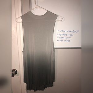 American Eagle Sleeveless High Neck Ombré Top